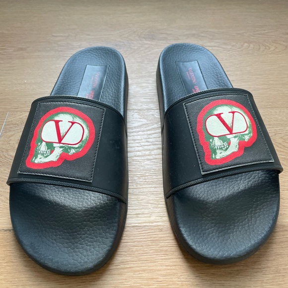 Valentino Garavani x Undercover skull slides